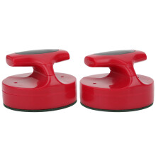 Hockey Tisch Slider Pusher Set mit 4 Pucks – Rot, 94MM Großgröße