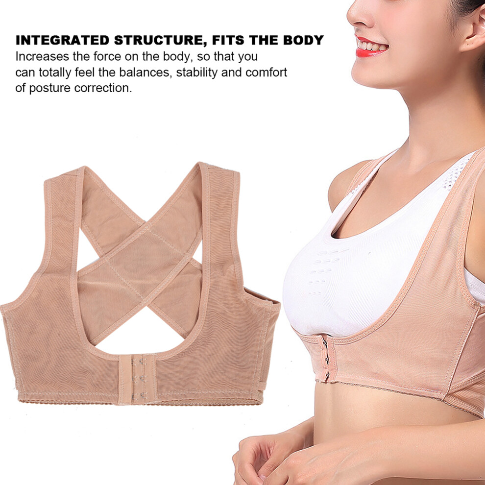 Breathable Unisex Posture Corrector Brace S-XXL Skin Color Hunchback Support