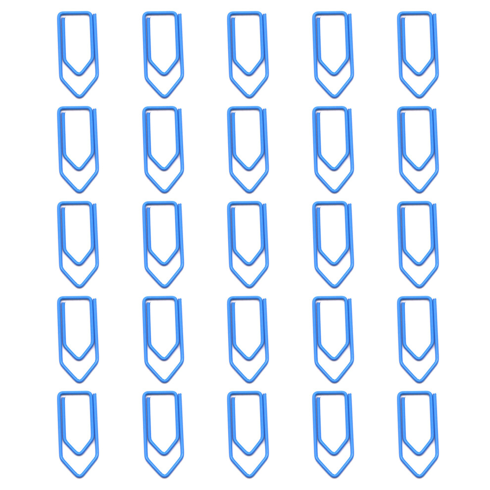 25 Pieces Assorted Color Metal Bookmarks Clips With-Lake Blue 7696000303963