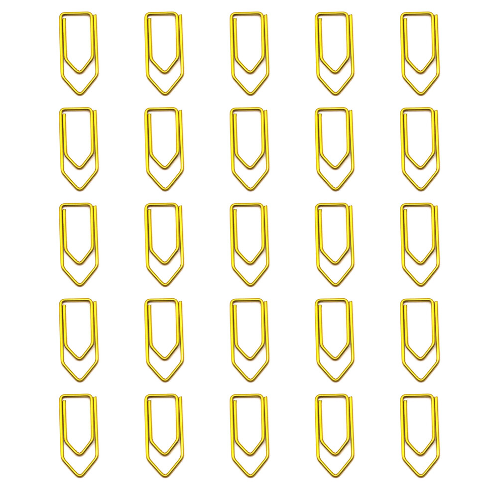 Metal Crayon Paper Clips In Assorted Colors Ideal For-Gold 7696000303765