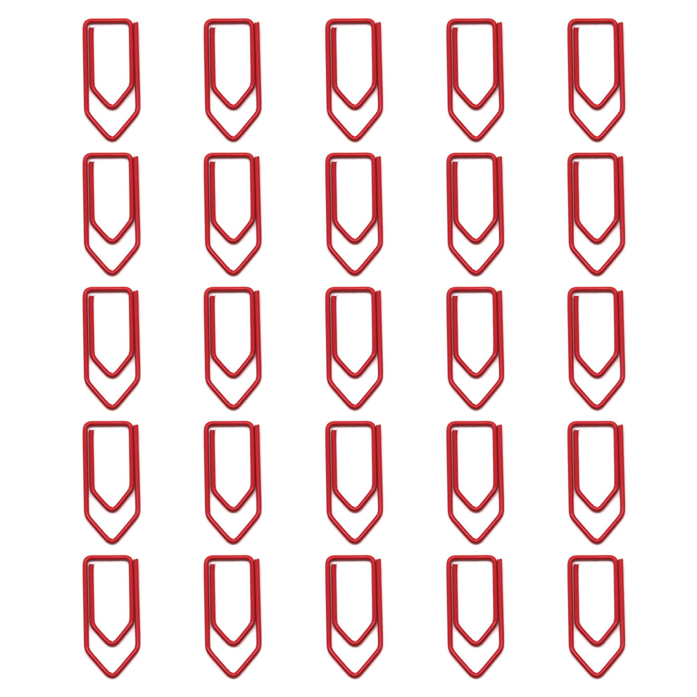 Creative Crayon Shaped Paper Clips Multipurpose Office-Red 7696000304076