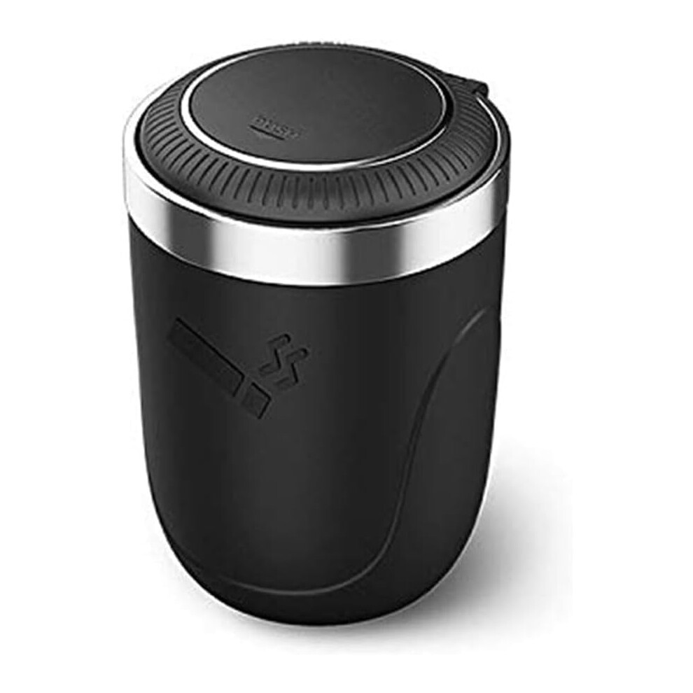 Car Ashtray For Ford Classic Focus Hatchback -2011, Portable Ash Tray Flame Retardant Ashtrays Stainless Smokeless Lid Smell Proof L A/ Black 9105992103249