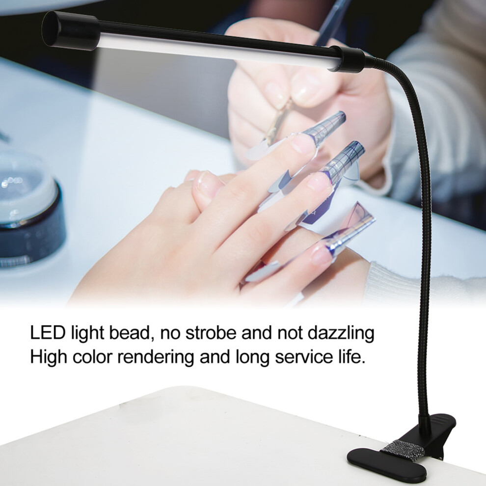 White Led Desk Lamp With Dimming 12W Adjustable Arm