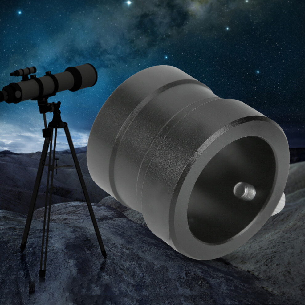 Astronomical Telescope Adapter Ring 1.25" To 0.965" Aluminum Black 9481361809579