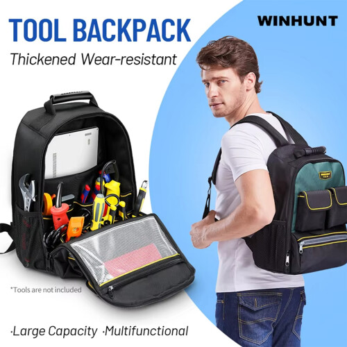 Professional Electrician's Backpack with Water Resistant Oxford 1
