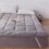Living And Home Grey Comfortable Quilted Mattress Topper, King 1