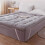 Living And Home Grey Comfortable Quilted Mattress Topper, King 2