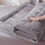 Living And Home Grey Comfortable Quilted Mattress Topper, King 3