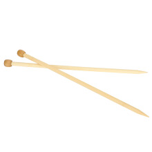 2 Stück Holz-Nadeln zum Stricken, 35 cm, 10 mm/12 mm, für DIY-Schals & Pullover