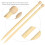 2 Stück Holzstricknadeln 35cm 12mm Große Spitze DIY Schal Pullover 7