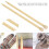 2 Stück Holzstricknadeln 35cm 12mm Große Spitze DIY Schal Pullover 5
