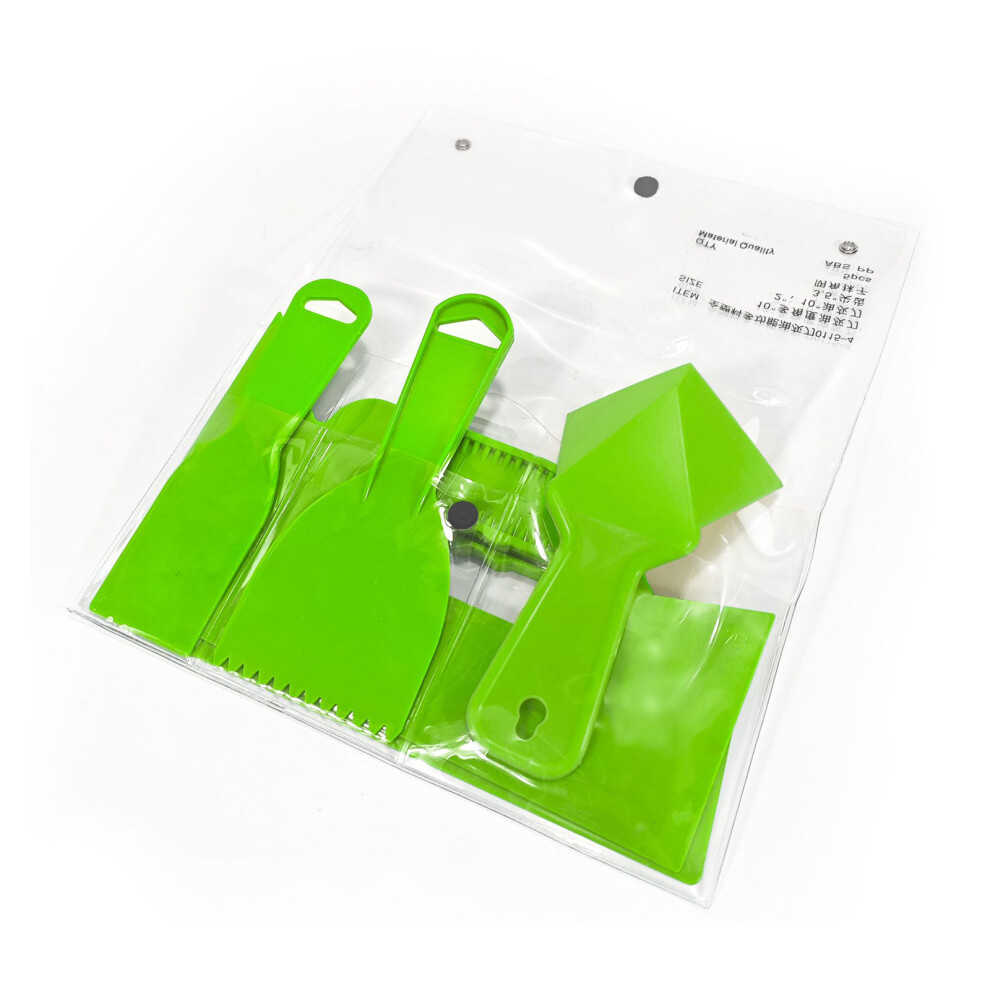5Piece Plastic Putty Scraper Kit For Effortlessly Filling Taping 7754000156795