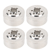 Edelstahl RC-Hub & Gegengewicht für 1/10 Traxxas SCX10, 37 mm, Silber