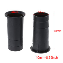 Subwoofer Bass Tube 5x80mm Speaker Box Port Air Tube-Black