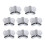 8Pcs/Set Speaker Corner Protective Angle Cabinet Metal-Silver 1