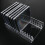 Contemporary Acrylic CDs Rack, Clear Storage Solution for 12 4
