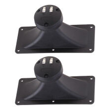 2PCS TR-03 Rectangle Audio Speaker 150W Tweeters Horn-Black