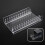 Contemporary Acrylic CDs Rack, Clear Storage Solution for 12 5