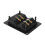 Black Compact Screw Terminal Round Cup Connector Angled-Black 4