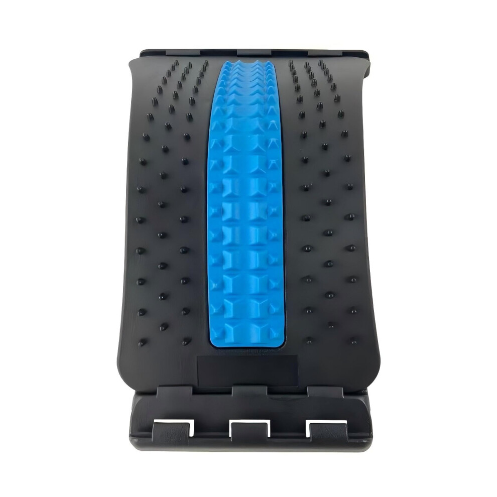 Back Stretcher for Lower Back Pain Relief, 3-Level Adjustable Lumbar Support, Massage Points