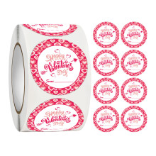 Round Sticker Sealing Sticker Valentine's Day Sticker