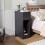 Living And Home Black Bedside Table with a Drawer 2