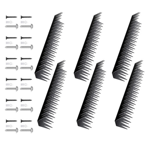 6Pieces Security Wall Spikes Antibird Spikes For Deterring