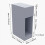 Living And Home Grey Bedside Table with a Drawer 6
