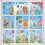 9 Sheets Spring Flowers Butterfly Gnomes Glass Sticker for 7