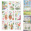 9 Sheets Spring Flowers Butterfly Gnomes Glass Sticker for 2