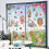 9 Sheets Spring Flowers Butterfly Gnomes Glass Sticker for 5
