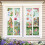 9 Sheets Spring Flowers Butterfly Gnomes Glass Sticker for 4