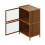 Living And Home 2-Tier Versatile Bamboo Storage Cabinet 4