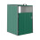 Living And Home Metal Outdoor Garbage Bin Shed For 1 Trash Bin, Green 4