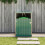 Living And Home Metal Outdoor Garbage Bin Shed For 1 Trash Bin, Green 2