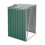Living And Home Metal Outdoor Garbage Bin Shed For 1 Trash Bin, Green 5