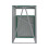 Living And Home Metal Outdoor Garbage Bin Shed For 1 Trash Bin, Green 6
