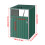Living And Home Metal Outdoor Garbage Bin Shed For 1 Trash Bin, Green 7