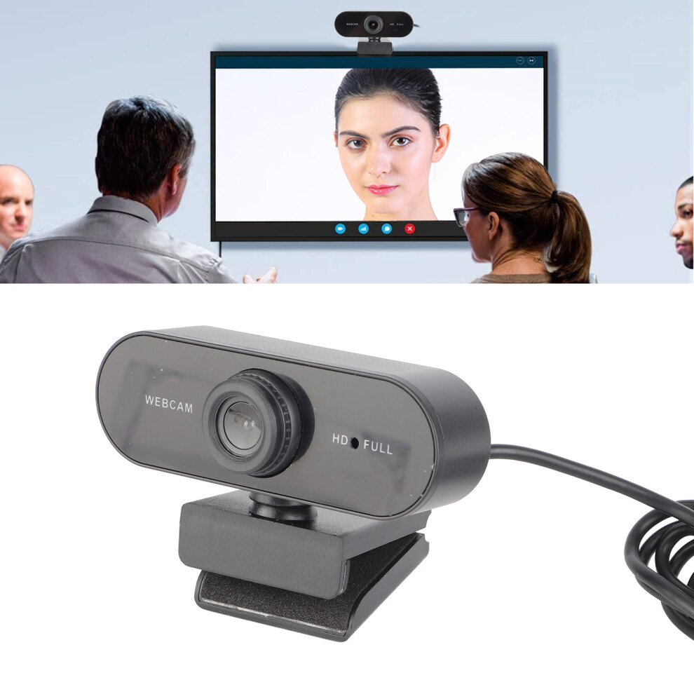 Usb Webcam Camera With Built-In Mic For Live Streaming And Video Conferencing Black 4371361816408