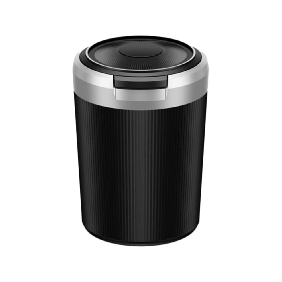 Car Ashtray, Ashtray With Lid, Ashtray With Led Fireproof Smokeless Cigarette Ashtray,& Light/Black/Grey 9105992103539