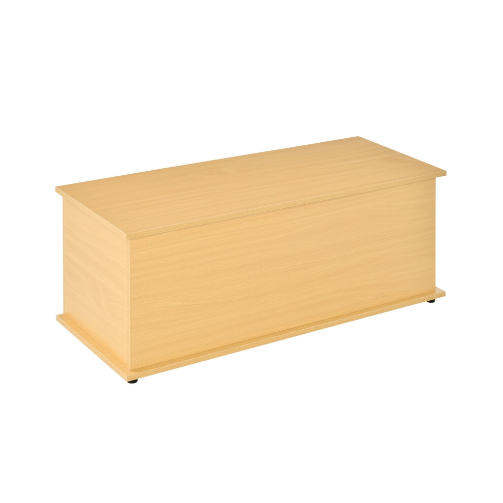 Burlywood Storage Trunk 113L with Flip-Top Lid & Safety Hinges - Multi-Purpose Storage Box for Lounge & Entry 100x40x40cm-image-OPC-PMZK5ZK-NEW