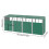 Living And Home Metal Outdoor Bin Shed for 4 Trash Bins 7