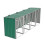 Living And Home Metal Outdoor Bin Shed for 4 Trash Bins 6