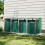 Living And Home Metal Outdoor Bin Shed for 4 Trash Bins 1