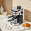 Living And Home Espresso Coffee Machine with Milk Frother 1