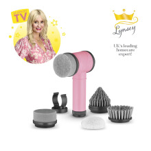 Swan x Lynsey 5-in-1 Cordless Spin Scrubber with Multiple Brush Heads, Pink SWFC1003QOCN