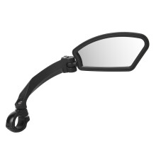 Verstellbarer Fahrrad-Rückspiegel aus Edelstahl, klappbar, 21-23 mm Nylon-Resin