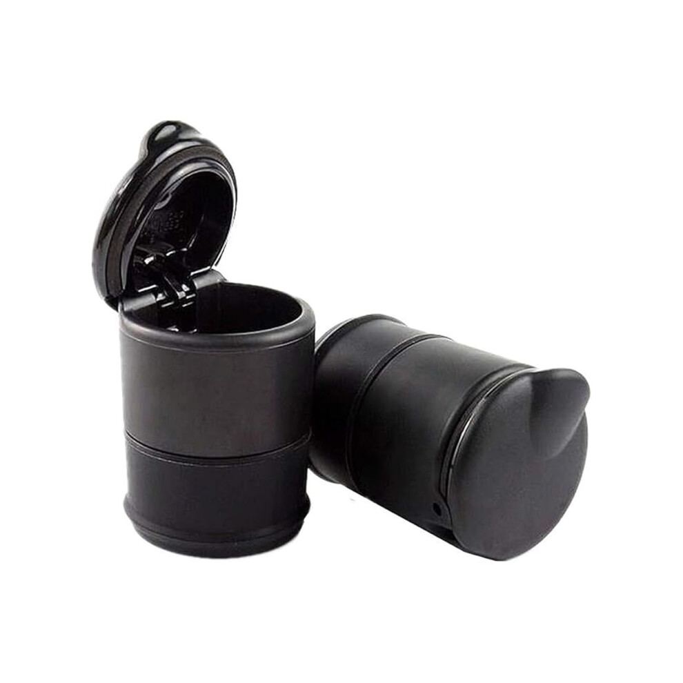 2-Pack Portable Car & Office Ashtray Cup, Â Fits Most Vehicles Black 9067246745868