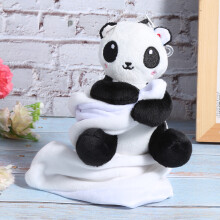 Infant Comfort Cartoon Towel with Plush Toy – 26x25cm Baby Soothing Towel