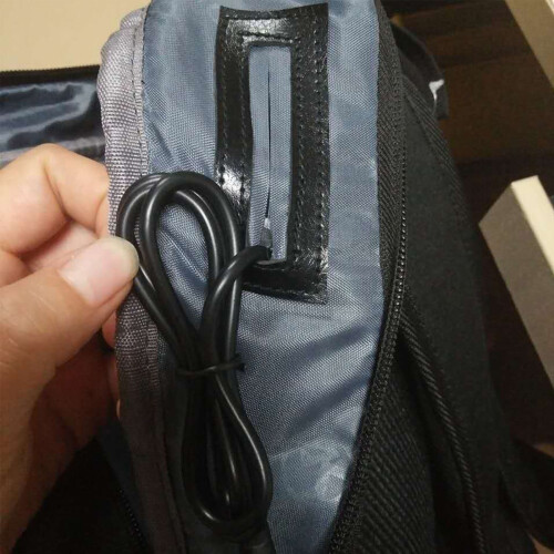 Outdoor Backpack External USB Charging Interface Adapter-Black 2